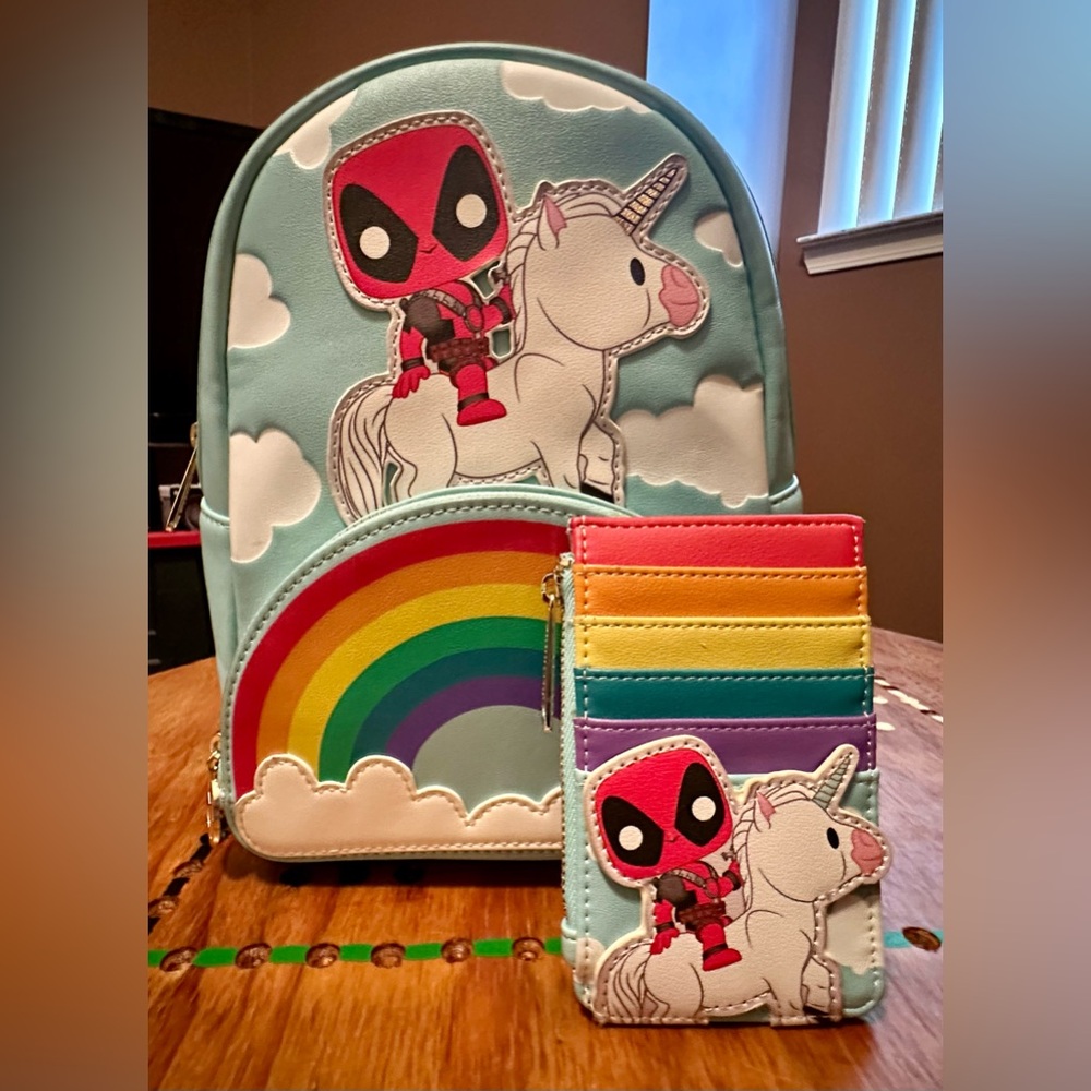 Deadpool Loungefly Mini Backpack & Wallet